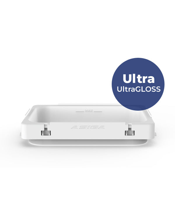 A front view of the Ultra UltraGLOSS build tray resin tray, against a white background.
