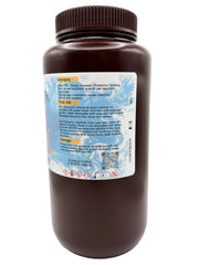An offset view of BlazeCast Px 1kg in a dark brown plastic bottle, with general advisory, first aid and storage requirements.