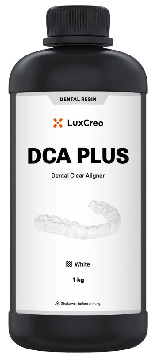 DCA Plus 1kg bottle from LuxCreo, sold by Phoenix 3D Supply LLC in Redford, Michigan