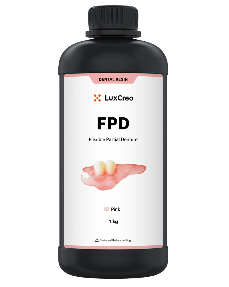 LuxCreo FPD Pink | Flexible Partial Denture Resin