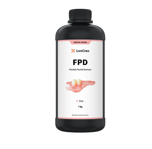 LuxCreo Flexible Partial Denture resin in pink, 1 kg